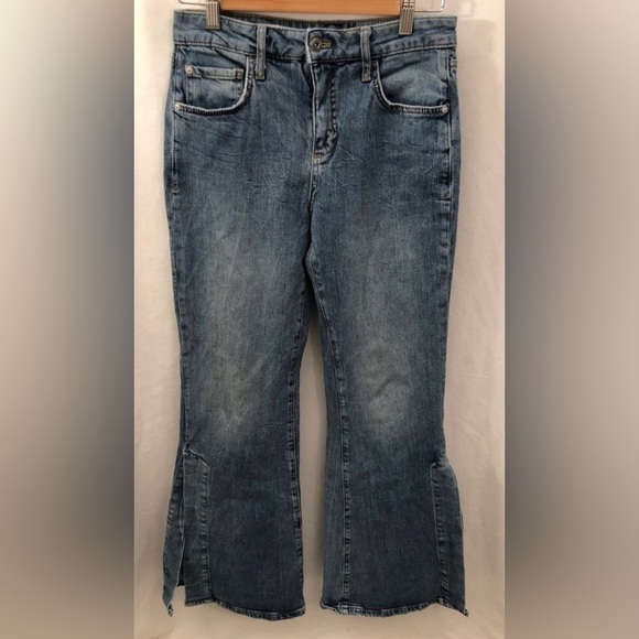 Pilcro and the Letterpress Denim - Anthropologie Pilcro And The Letterpress Ultra High Rise Bootcut Slim Jeans 26